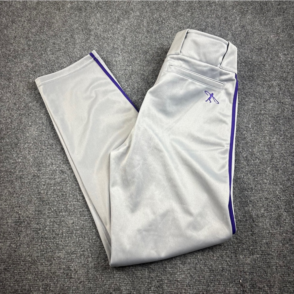 NIKE Boys Grey/Purple Baseball Pants NWT size: XL